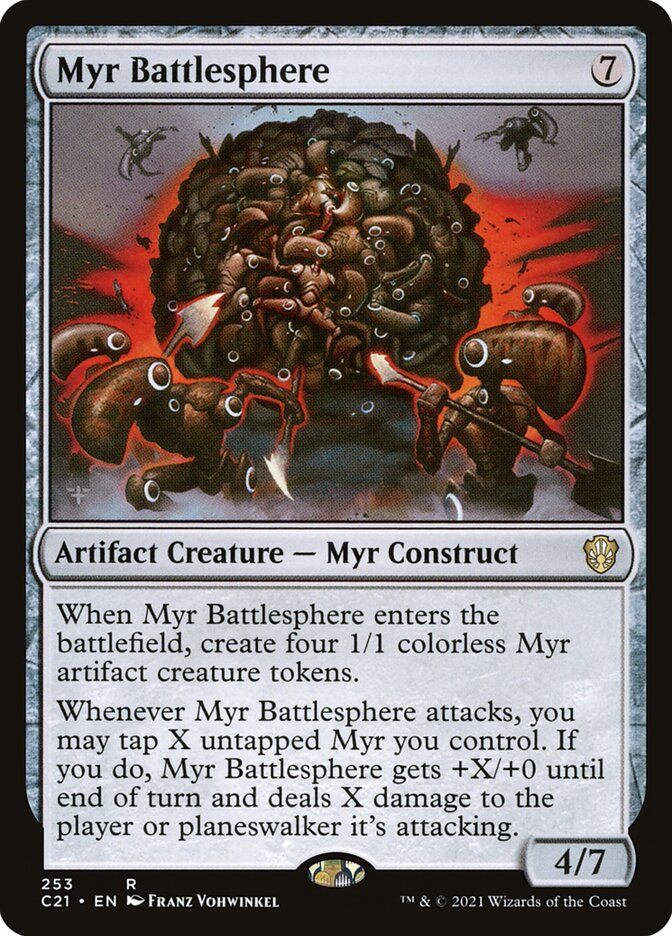 Esfera de Batalha Myr / Myr Battlesphere - Magic: The Gathering - MoxLand