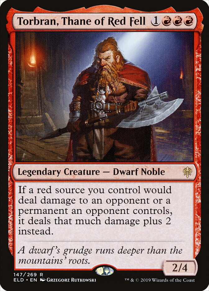 Torbran, Tano de Lapa Vermelha / Torbran, Thane of Red Fell - Magic: The Gathering - MoxLand