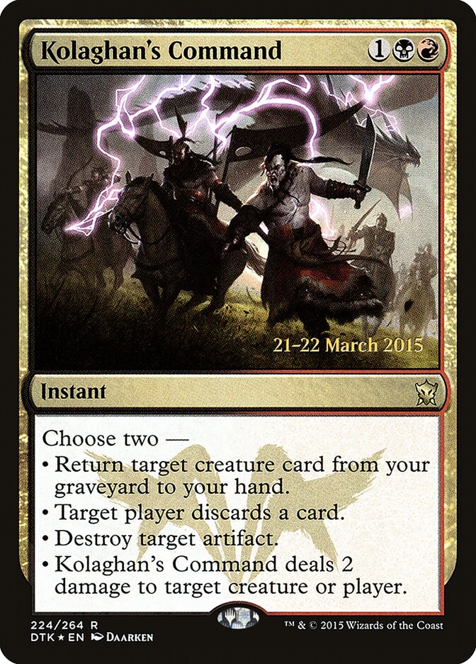 Comando de Kolaghan / Kolaghan's Command - Magic: The Gathering - MoxLand