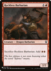 Bárbaro Imprudente / Reckless Barbarian - Magic: The Gathering - MoxLand