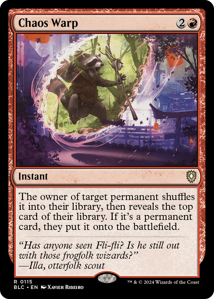 Distorção Caótica / Chaos Warp - Magic: The Gathering - MoxLand