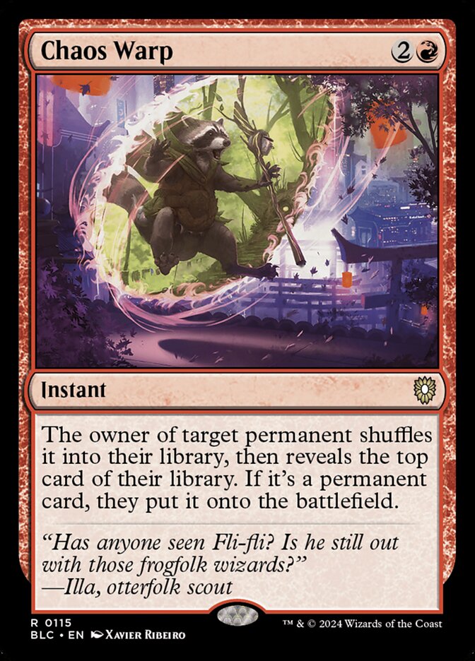 Distorção Caótica / Chaos Warp - Magic: The Gathering - MoxLand