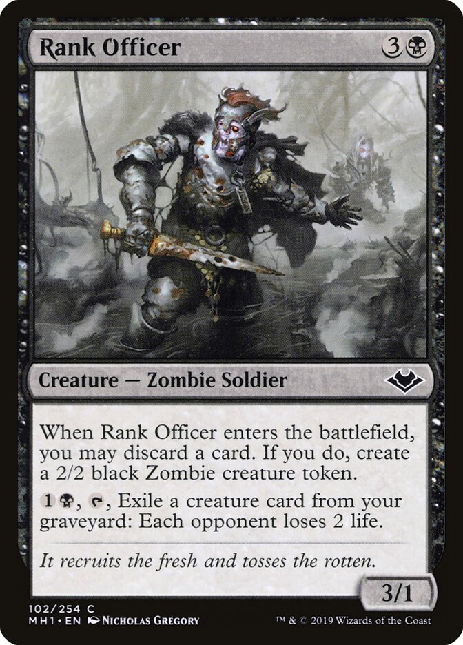 Oficial de Alta Pestilência / Rank Officer - Magic: The Gathering - MoxLand
