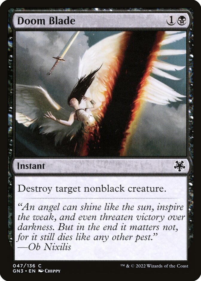 Lâmina da Destruição / Doom Blade - Magic: The Gathering - MoxLand