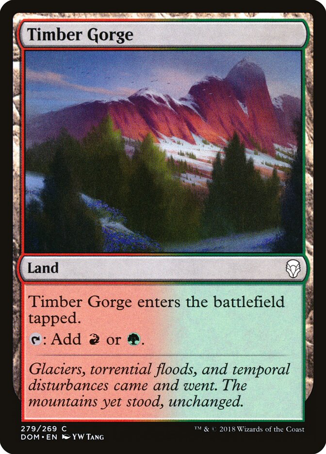 Desfiladeiro da Mata / Timber Gorge - Magic: The Gathering - MoxLand