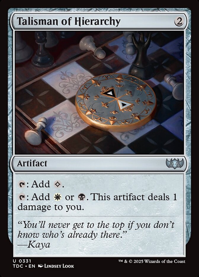 Talismã da Hierarquia / Talisman of Hierarchy - Magic: The Gathering - MoxLand