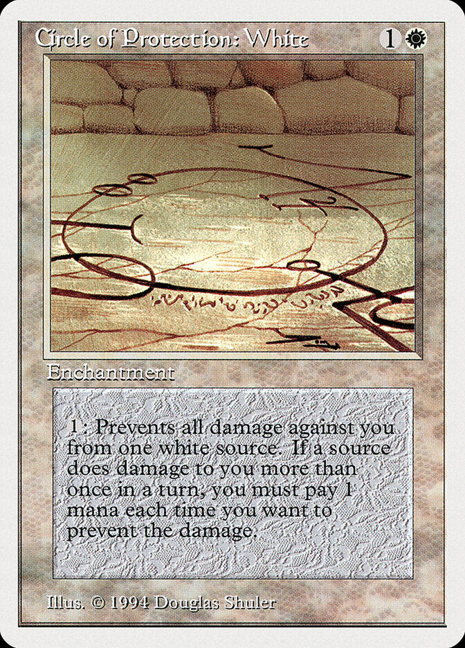 Círculo de Proteção: Branco / Circle of Protection: White - Magic: The Gathering - MoxLand