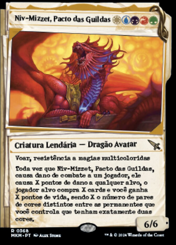 Niv-Mizzet, Pacto das Guildas / Niv-Mizzet, Guildpact - Magic: The Gathering - MoxLand