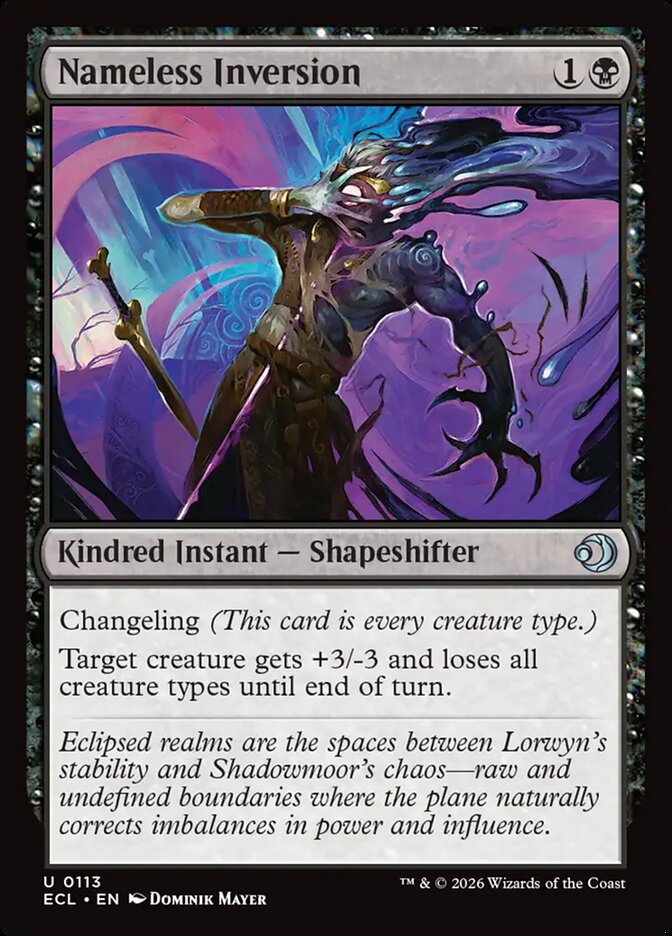 Inversão Anônima / Nameless Inversion - Magic: The Gathering - MoxLand