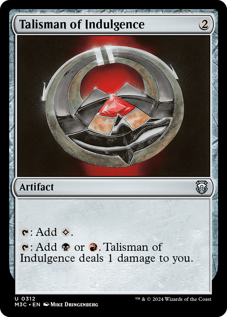 Talismã da Indulgência / Talisman of Indulgence - Magic: The Gathering - MoxLand