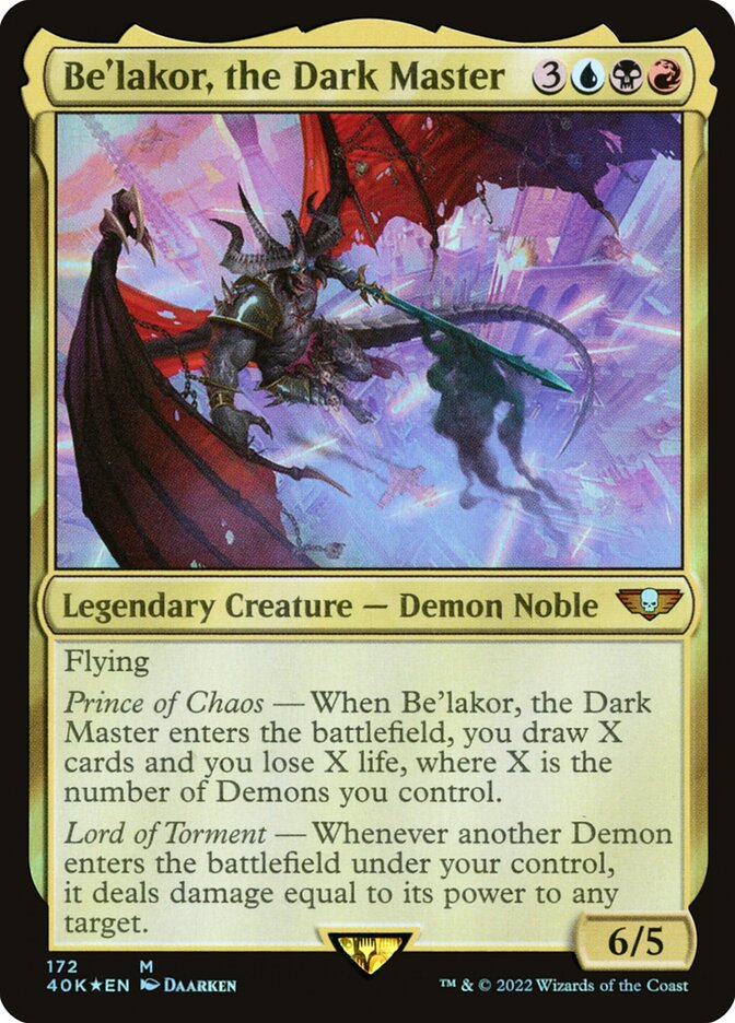 Be'lakor, the Dark Master - Magic: The Gathering - MoxLand