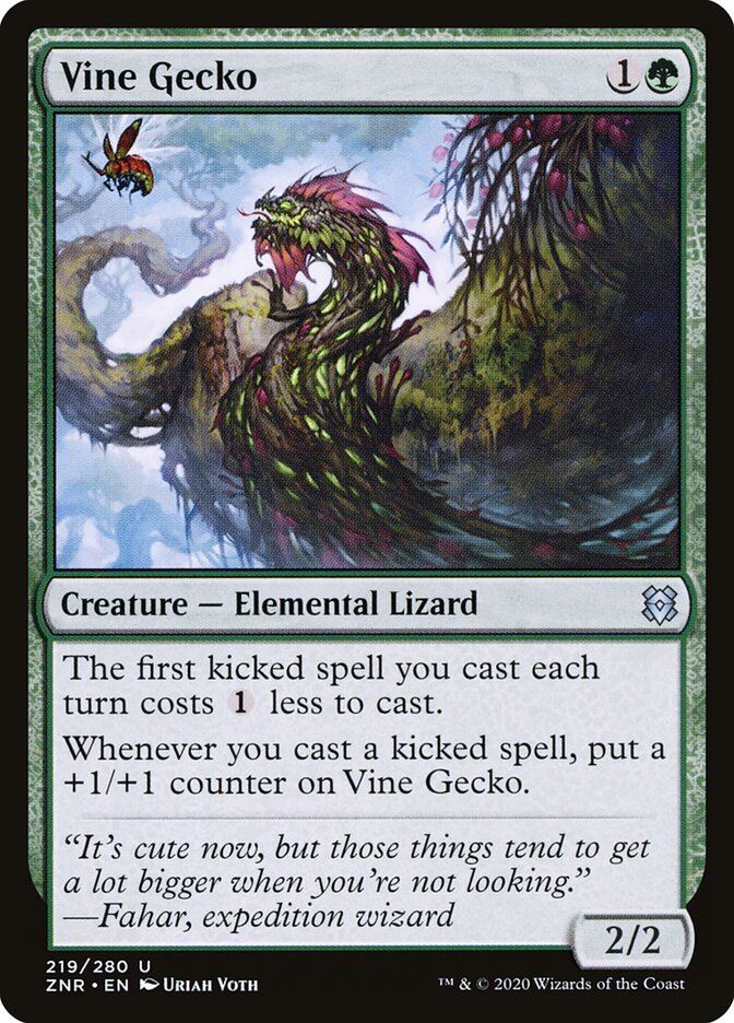 Lagartixa-de-vinhas / Vine Gecko - Magic: The Gathering - MoxLand