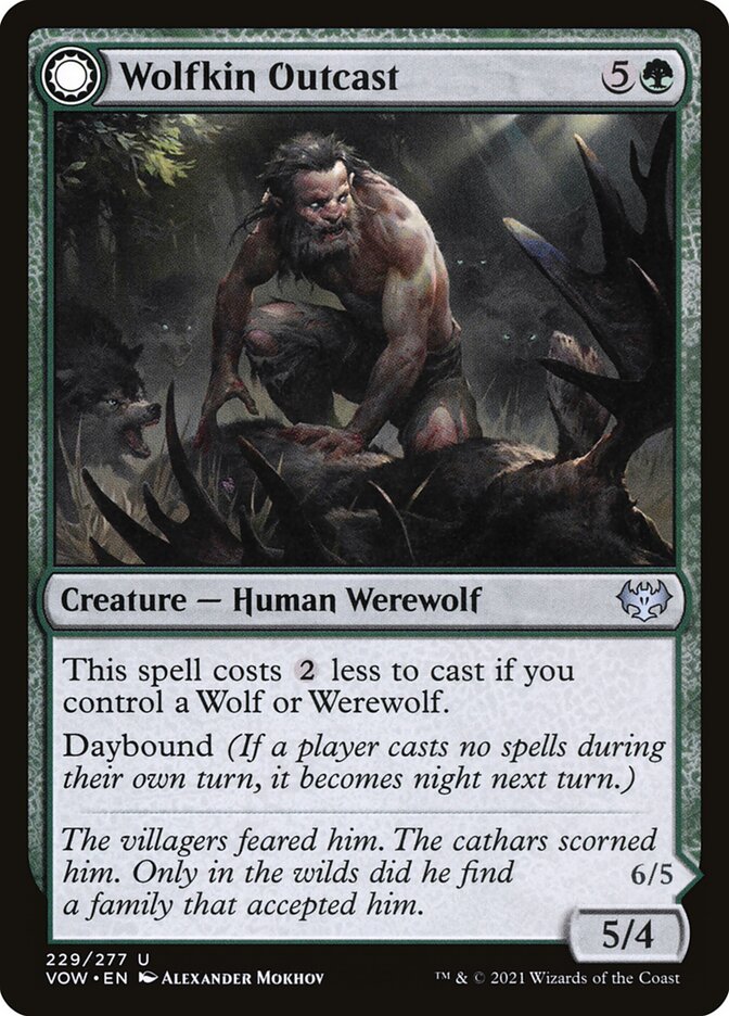 Pária Lupino / Wolfkin Outcast - Magic: The Gathering - MoxLand