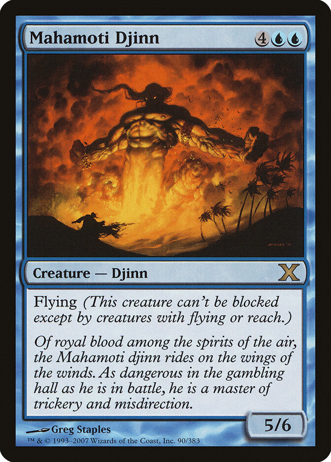 Gênio Mahamoti / Mahamoti Djinn - Magic: The Gathering - MoxLand