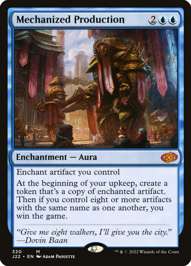Produção Mecanizada / Mechanized Production - Magic: The Gathering - MoxLand