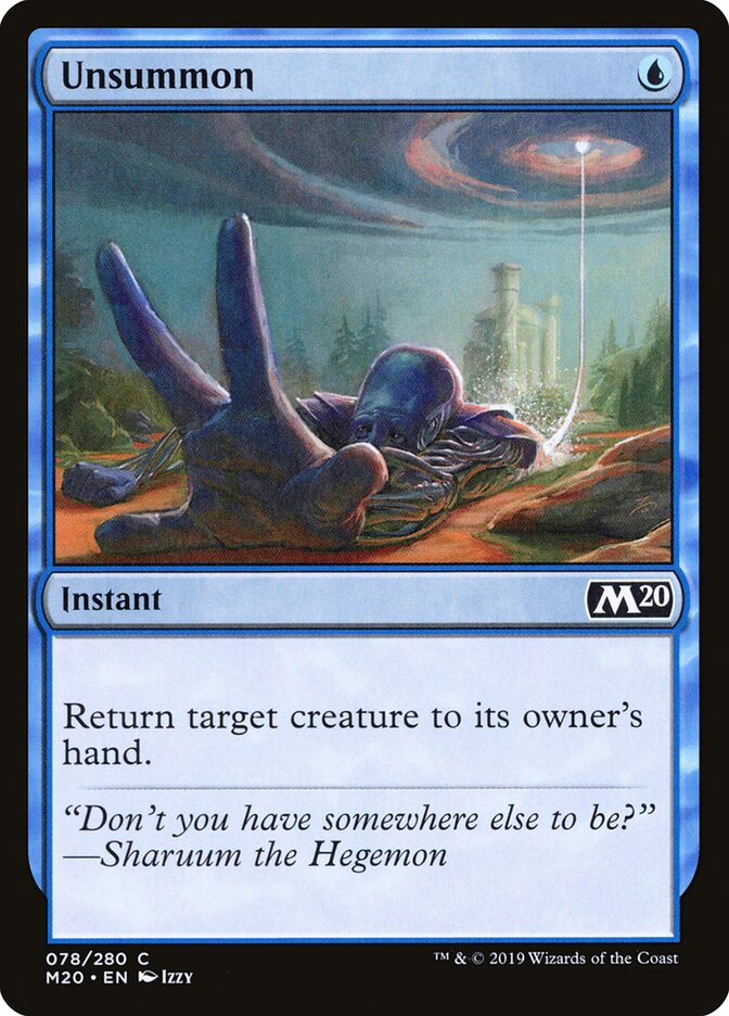 Esconjurar / Unsummon - Magic: The Gathering - MoxLand