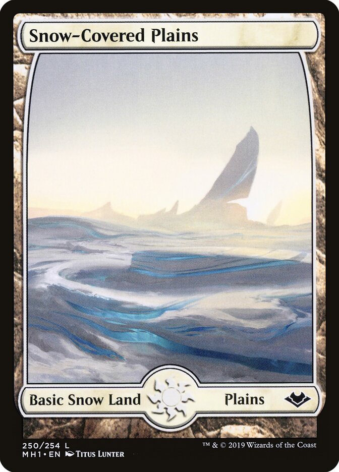 Planície da Neve / Snow-Covered Plains - Magic: The Gathering - MoxLand