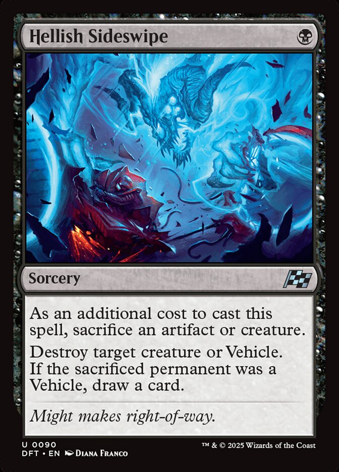 Derrapagem Infernal / Hellish Sideswipe - Magic: The Gathering - MoxLand