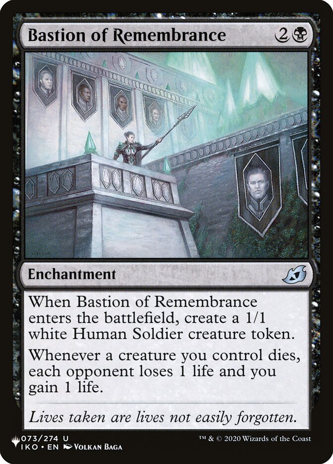 Bastião da Recordação / Bastion of Remembrance - Magic: The Gathering - MoxLand