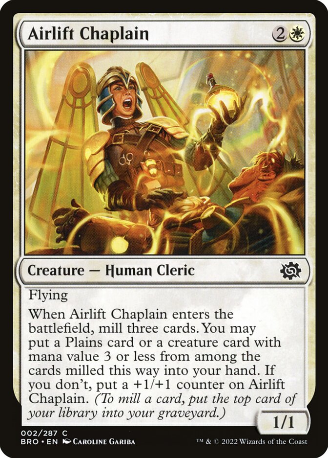 Capelã do Transporte Aéreo / Airlift Chaplain - Magic: The Gathering - MoxLand