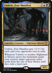 Umbris, Manifestação do Medo / Umbris, Fear Manifest - Magic: The Gathering - MoxLand