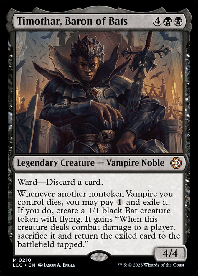 Timothar, Barão dos Morcegos / Timothar, Baron of Bats - Magic: The Gathering - MoxLand