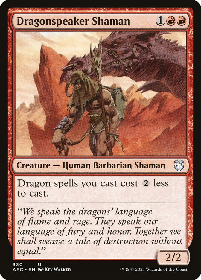 Xamã Dracontófilo / Dragonspeaker Shaman - Magic: The Gathering - MoxLand