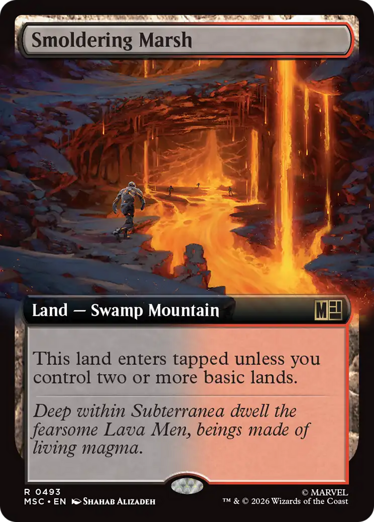 Pântano Ardente / Smoldering Marsh - Magic: The Gathering - MoxLand