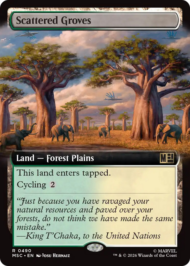 Bosques Esparsos / Scattered Groves - Magic: The Gathering - MoxLand