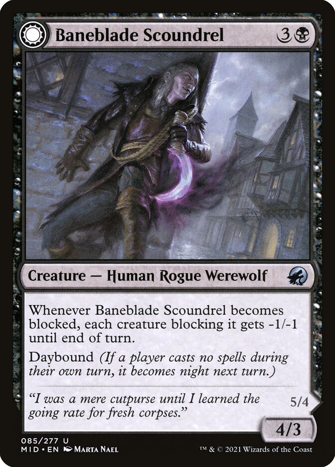 Patife da Lâmina Maléfica / Baneblade Scoundrel - Magic: The Gathering - MoxLand