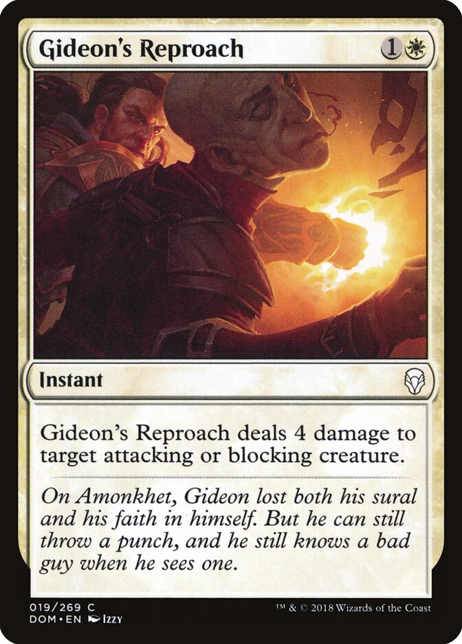 Repreensão de Gideon / Gideon's Reproach - Magic: The Gathering - MoxLand