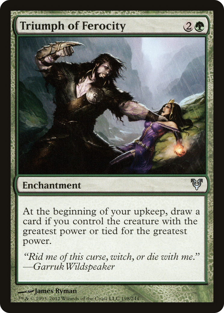 Triunfo da Ferocidade / Triumph of Ferocity - Magic: The Gathering - MoxLand