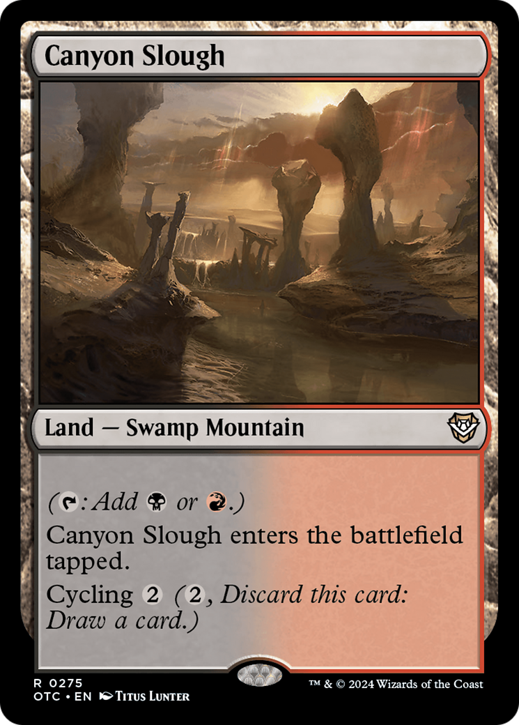 Lamaçal do Desfiladeiro / Canyon Slough - Magic: The Gathering - MoxLand