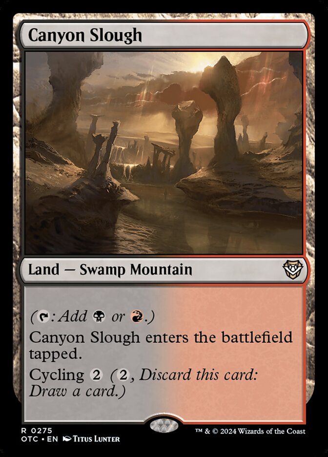 Lamaçal do Desfiladeiro / Canyon Slough - Magic: The Gathering - MoxLand