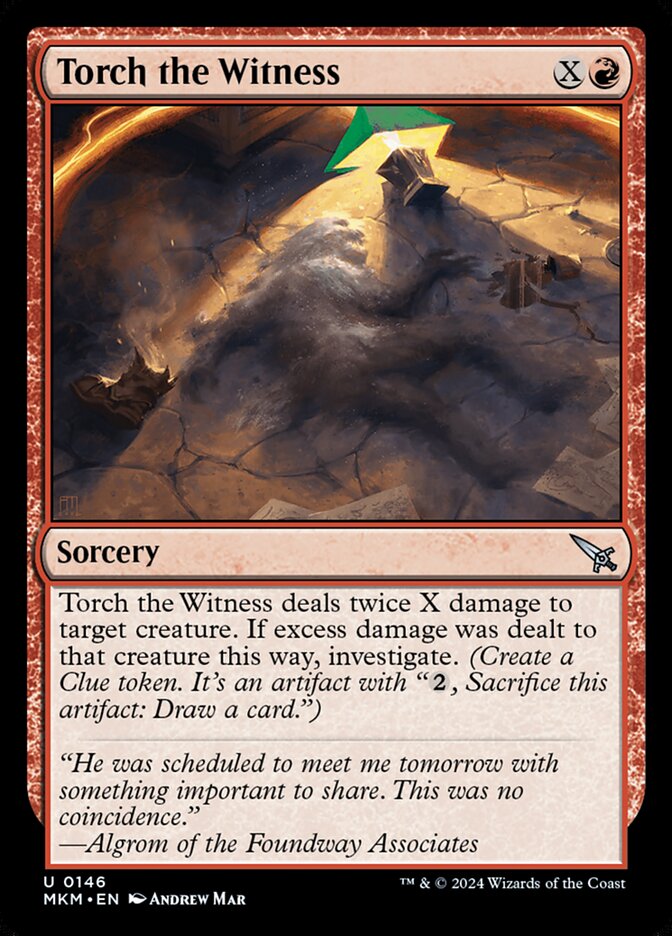 Queimar a Testemunha / Torch the Witness - Magic: The Gathering - MoxLand
