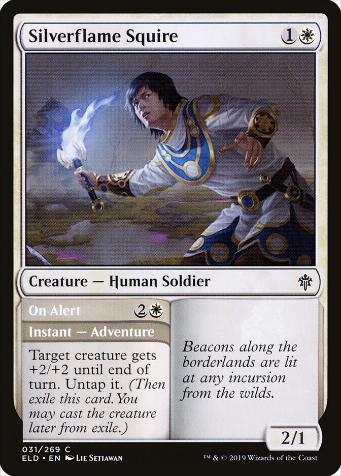 Escudeiro da Chama Argêntea / Silverflame Squire - Magic: The Gathering - MoxLand