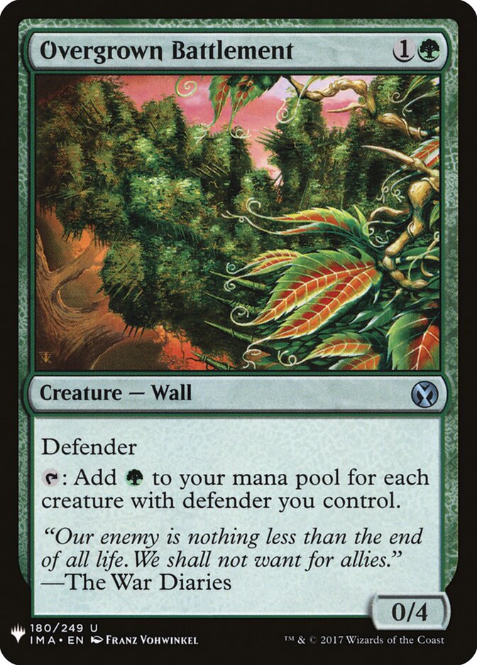 Ameia Encoberta / Overgrown Battlement - Magic: The Gathering - MoxLand