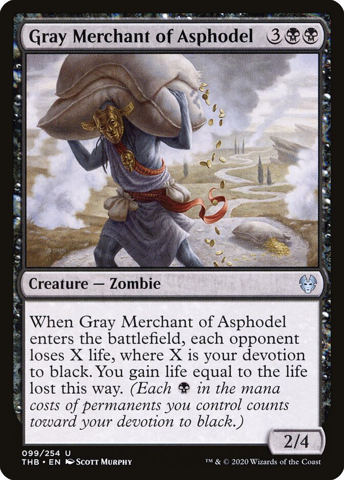Mercador Cinzento de Asfódelos / Gray Merchant of Asphodel - Magic: The Gathering - MoxLand