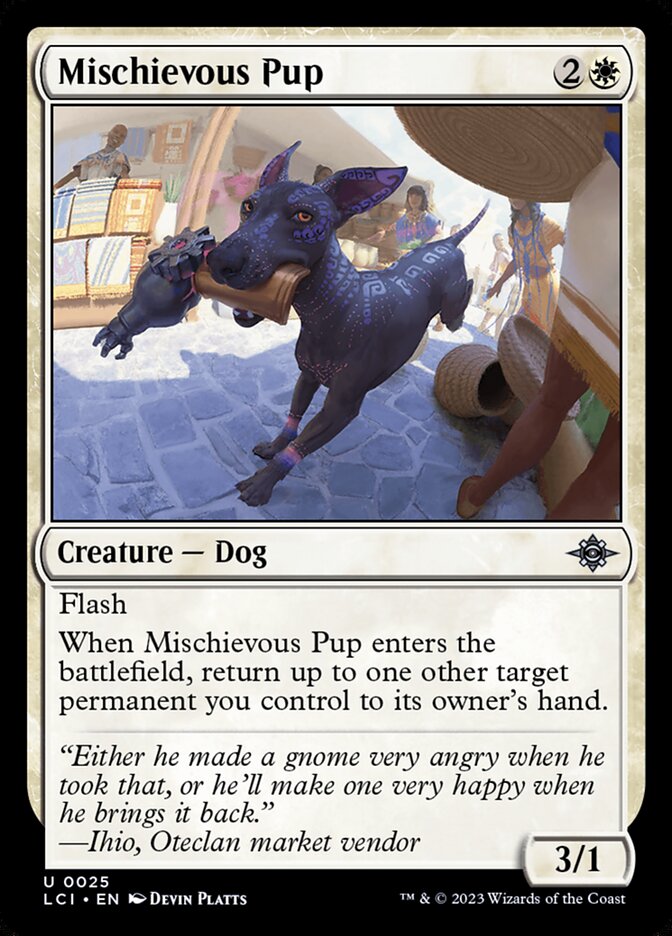 Filhote Travesso / Mischievous Pup - Magic: The Gathering - MoxLand