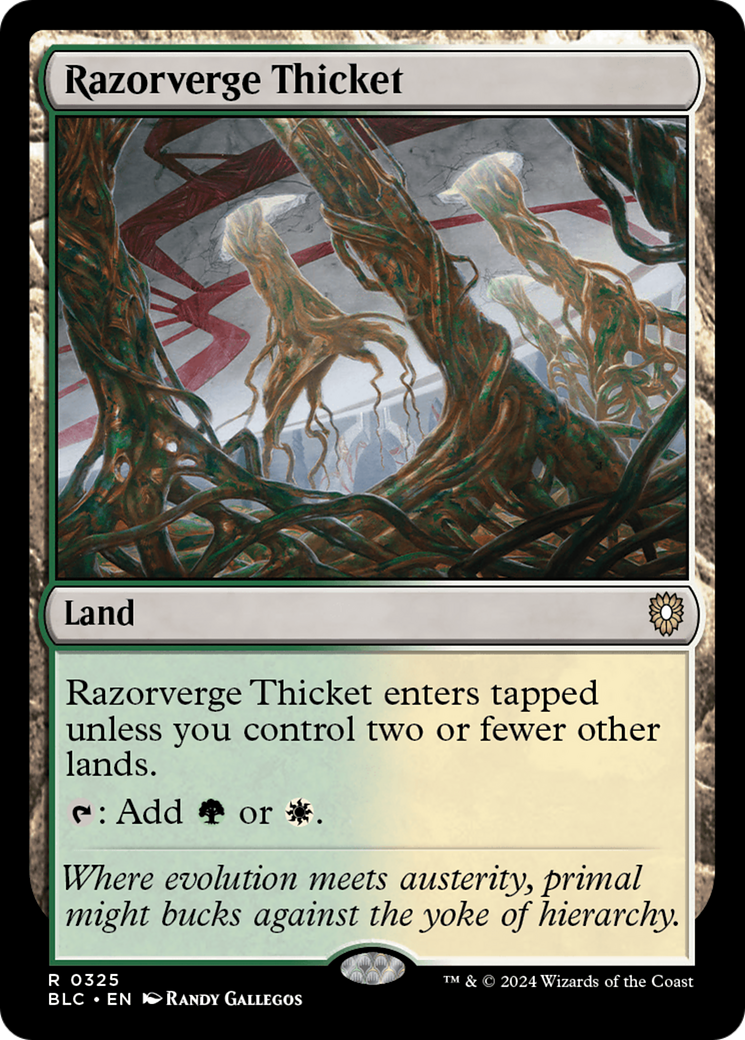 Bosque das Margens Cortantes / Razorverge Thicket - Magic: The Gathering - MoxLand
