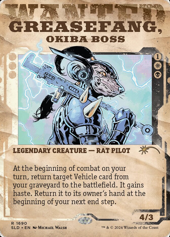 Presa-de-graxa, Chefe Okiba / Greasefang, Okiba Boss - Magic: The Gathering - MoxLand