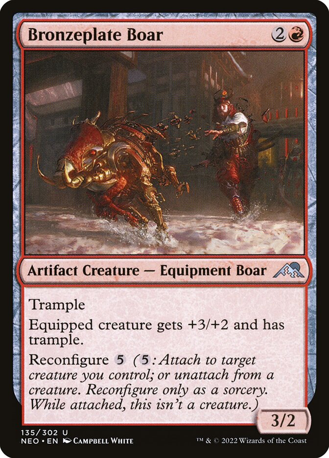 Javali Armadura-de-bronze / Bronzeplate Boar - Magic: The Gathering - MoxLand