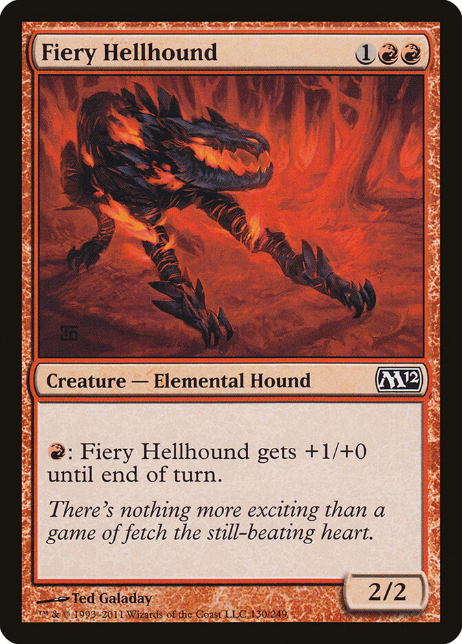 Sabujo Infernal / Fiery Hellhound - Magic: The Gathering - MoxLand