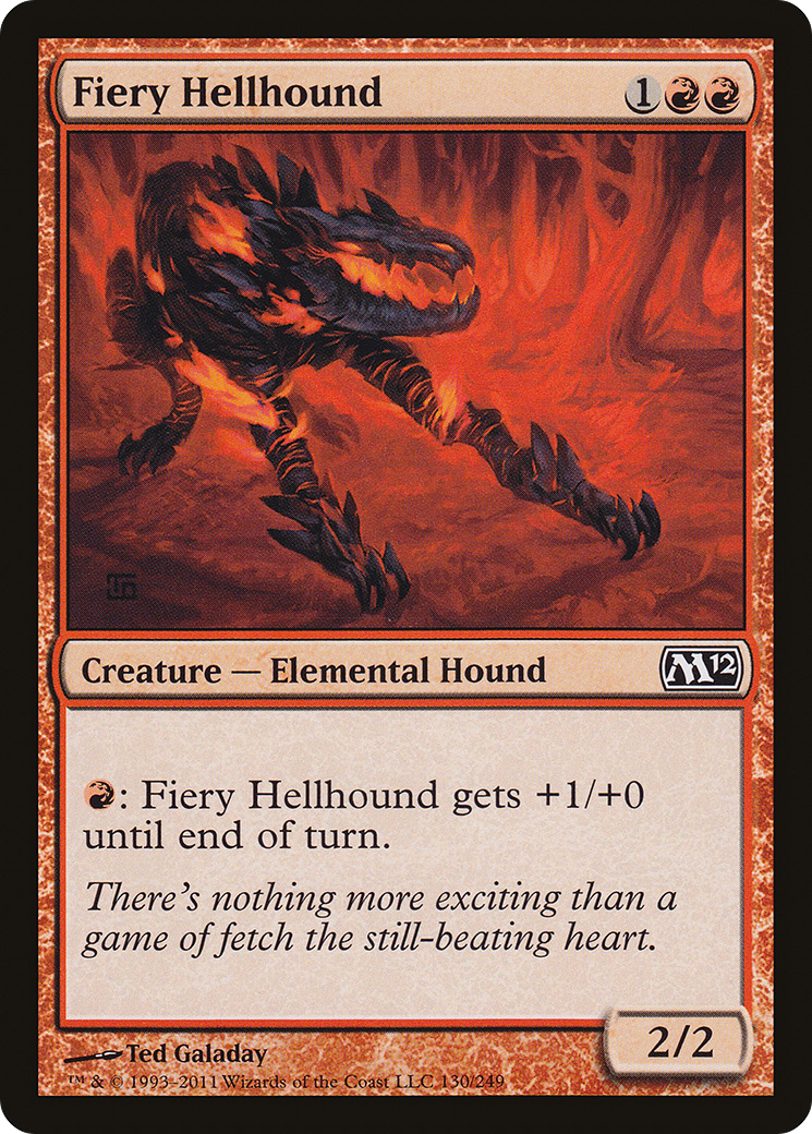 Sabujo Infernal / Fiery Hellhound - Magic: The Gathering - MoxLand