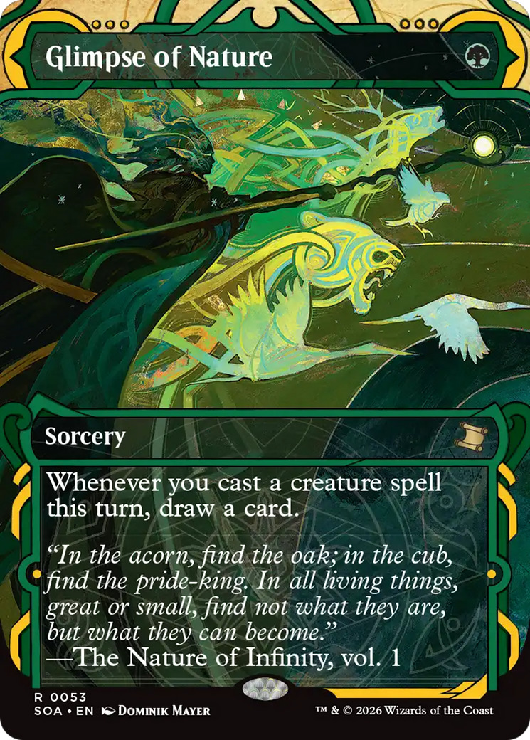 Relance da Natureza / Glimpse of Nature - Magic: The Gathering - MoxLand