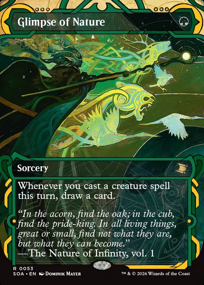 Relance da Natureza / Glimpse of Nature - Magic: The Gathering - MoxLand
