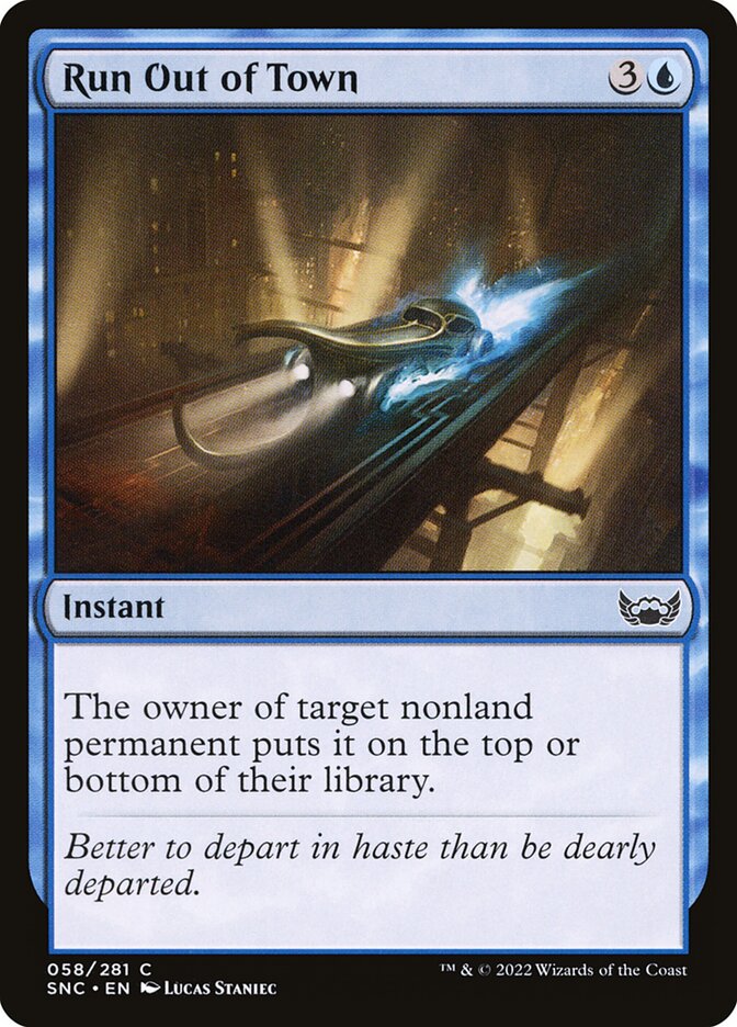 Fuga da Cidade / Run Out of Town - Magic: The Gathering - MoxLand