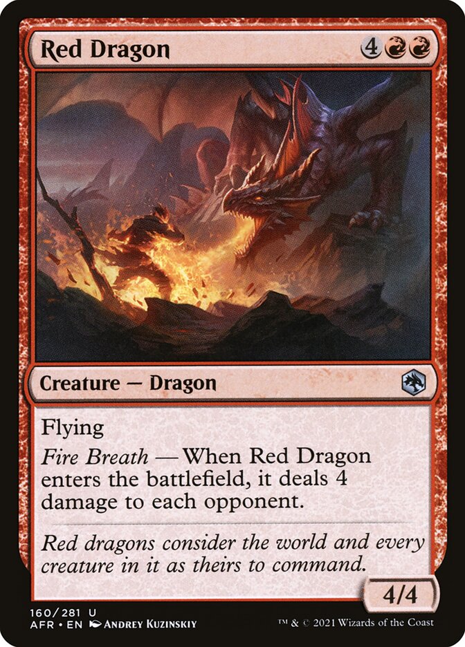 Dragão Vermelho / Red Dragon - Magic: The Gathering - MoxLand