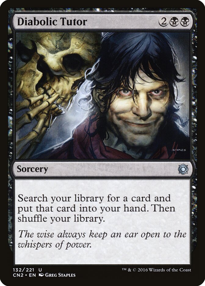 Tutor Diabólico / Diabolic Tutor - Magic: The Gathering - MoxLand