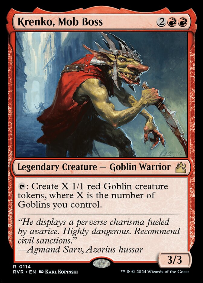 Krenko, Chefe da Turba / Krenko, Mob Boss - Magic: The Gathering - MoxLand